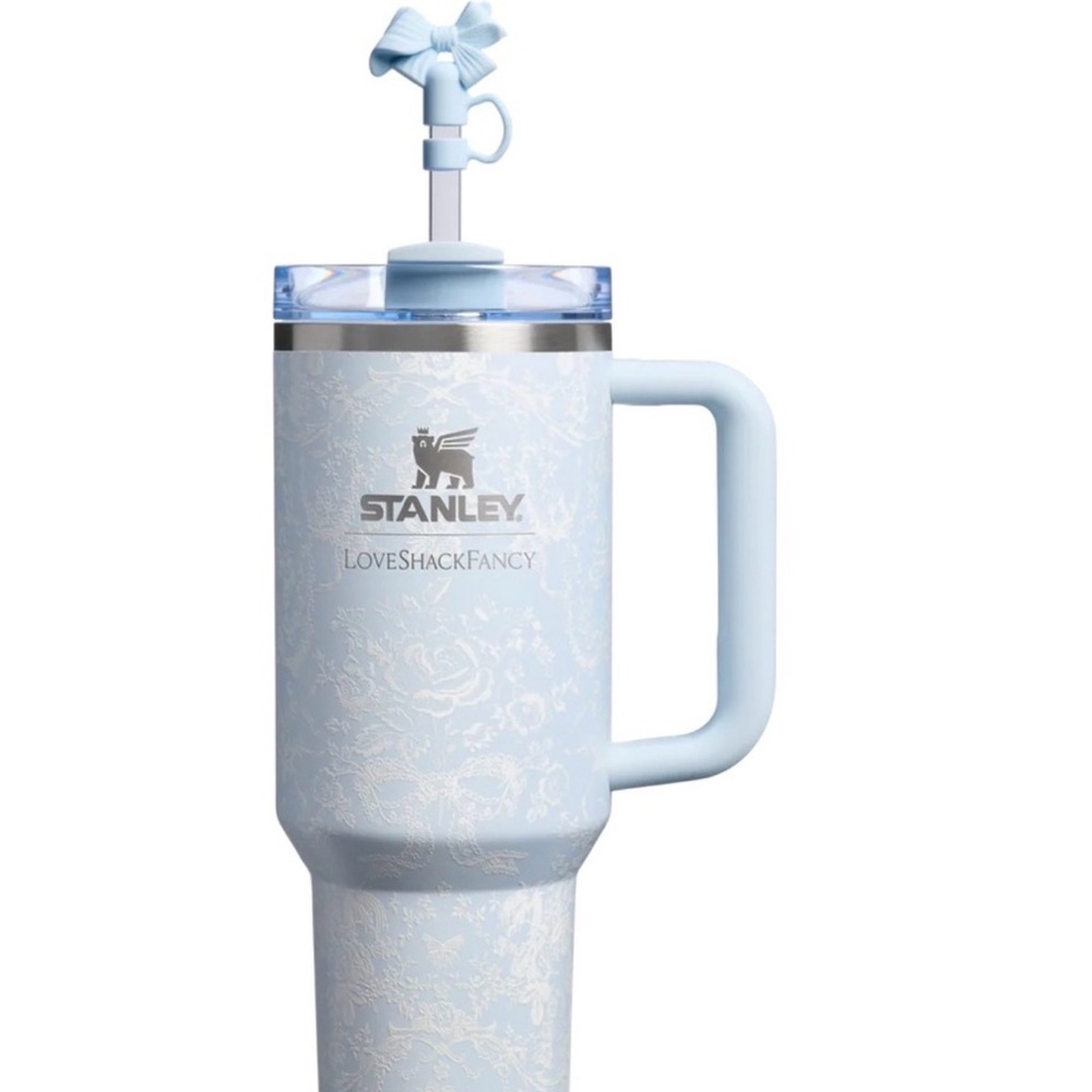 LoveShackFancy x Stanley Floral Blue Design